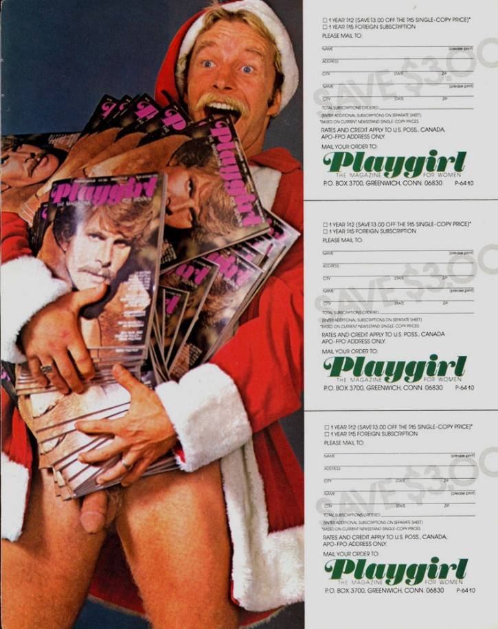 Vintage Playgirl Christmas Ad Posted by SGT COACH on Monday Dec 5 