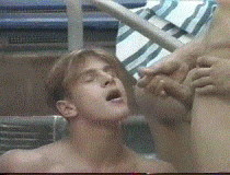 Dano Sulik takes a load on his face in this GREAT gif