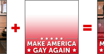 Make America Gay Again – Twibbon Example