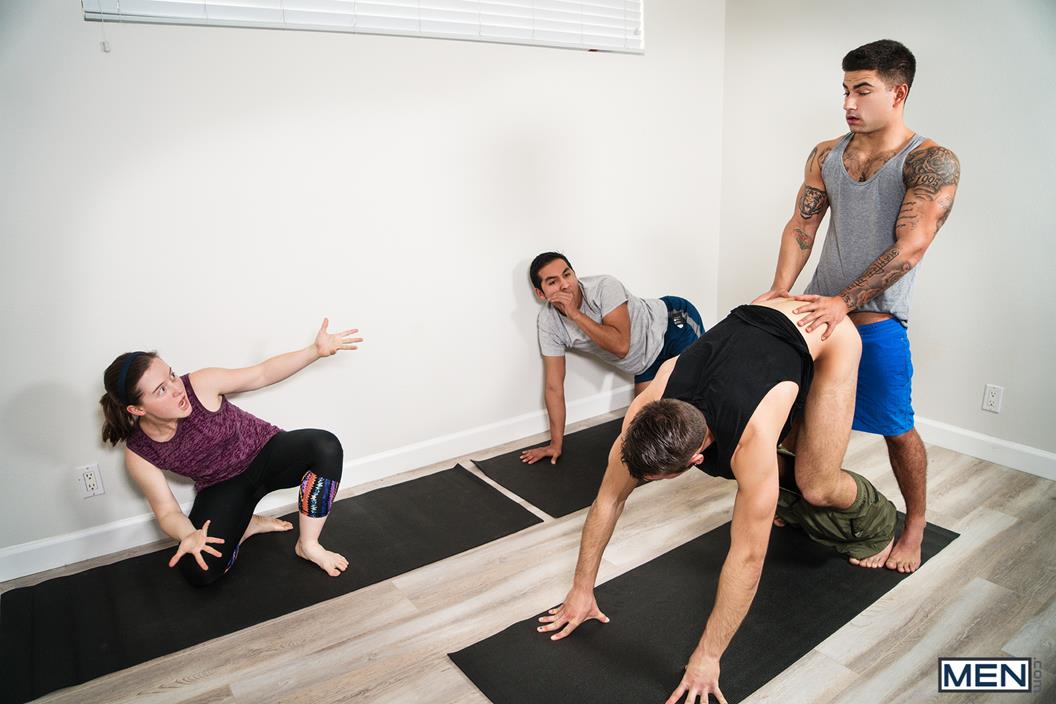 Bareback Power Yoga W Dante Colle And Vadim Black Daily Squirt 