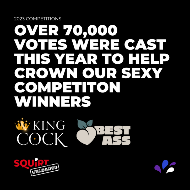 best gay cock best ass compettion had 70000 votes in 2023 with squirt.org members