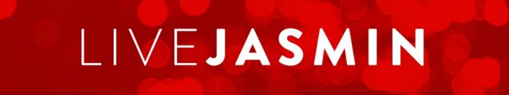 Live Jasmin logo white font against red background