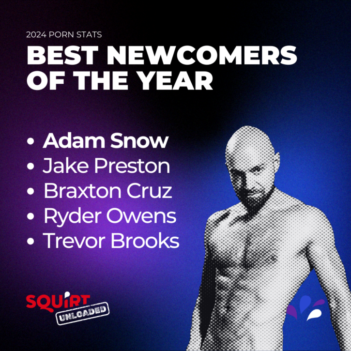 best gay porn newcomer ranked by gay males on squirt gay hookup site ranked adam snow as number one gay porn performer in 2024 followed by jake preston, braxton cruz, ryder owens and trevor brooks