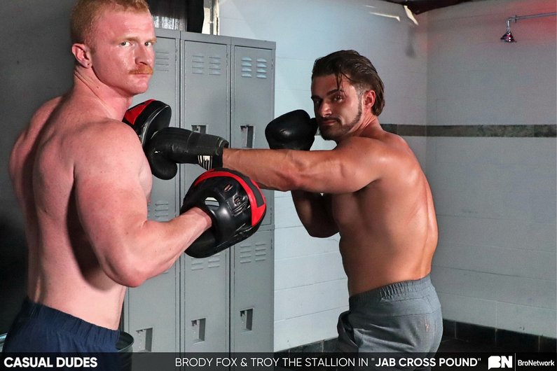 “Jab Cross Pound” w/ Troy The Stallion fucks Brody Fox