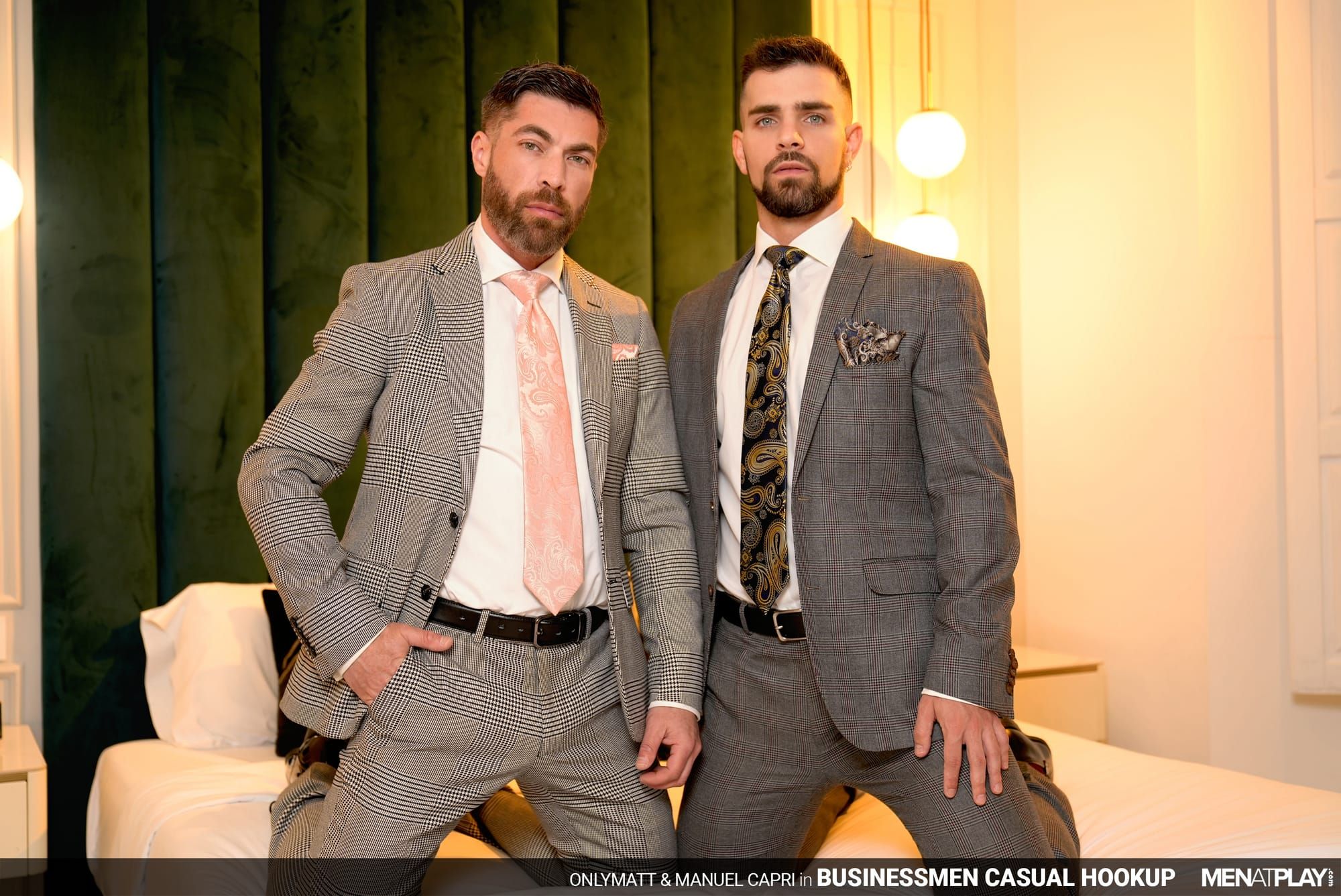 MenAtPlay is giving us with this scene: Businessmen Casual Hookup, featuring OnlyMatt and Manuel Capri